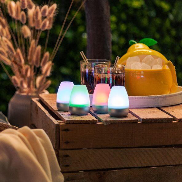 CASALUX(R) 				LED-Lampen mit Akku, 4 St.