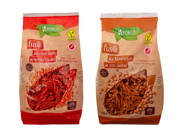 Fusilli aus Hülsenfrüchten