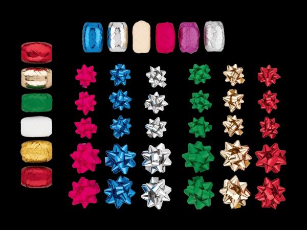 Set de rubans cadeaux, 6 pièces/set de nœuds, 15 pièces