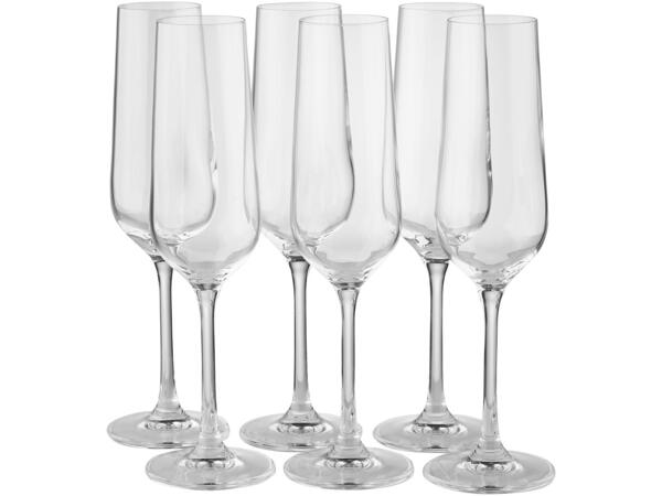 Wine or water glasses, 6 pieces