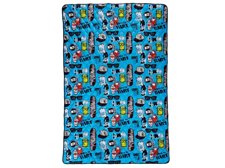 Single Bedspread "Dragons, Ninja Turtles, Simpsons, My Little Pony, Snoopy, Hello Kitty"