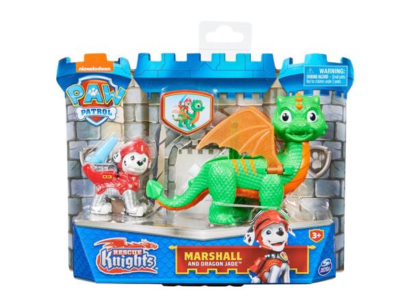 Paw Patrol Rescue Knights Play Set - Marshall and Dragon Jade