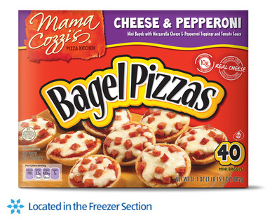 Mama Cozzi's Pizza Kitchen Cheese & Pepperoni or Combination Bagel Pizzas