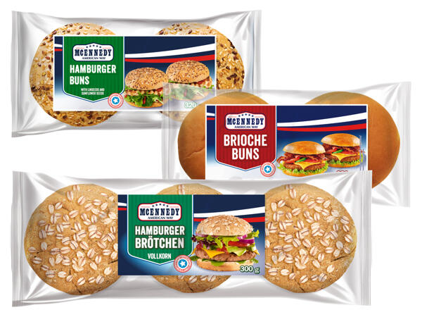 Mehrkornbrötchen 4er, Brioche Buns 4er oder Vollkornbrötchen 6er