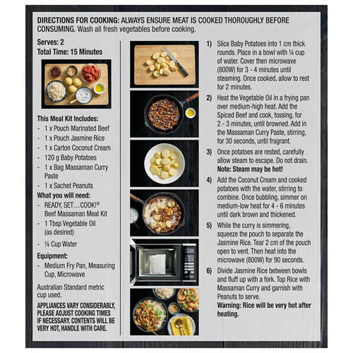 Beef Massaman Meal Kit 930g