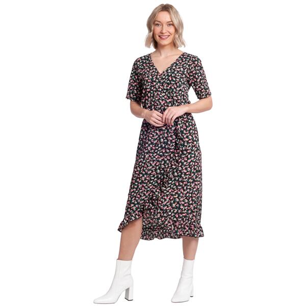 Jurk met folieprint