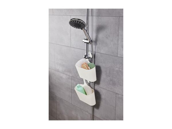 Livarno Home Hook Over Shower Caddy - 2 Pack White