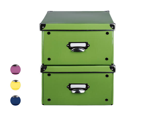 Boîtes de rangement, lot de 2