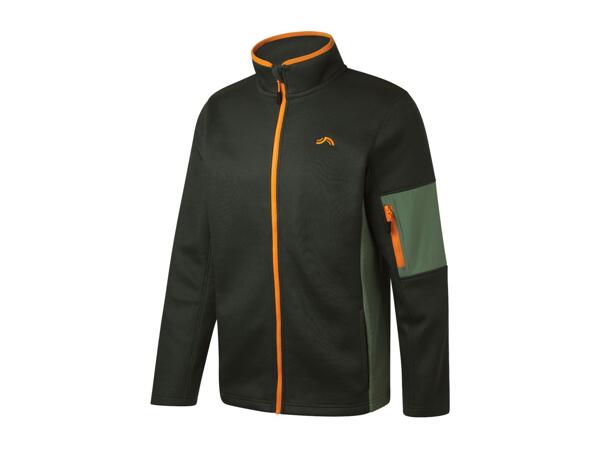 CRIVIT Men's Green Knitted Fleece Jacket