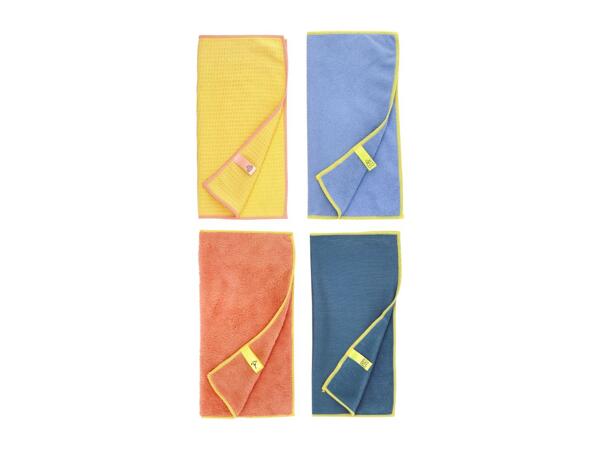 W5 Kitchen Microfibre Cloths - 4 Pack