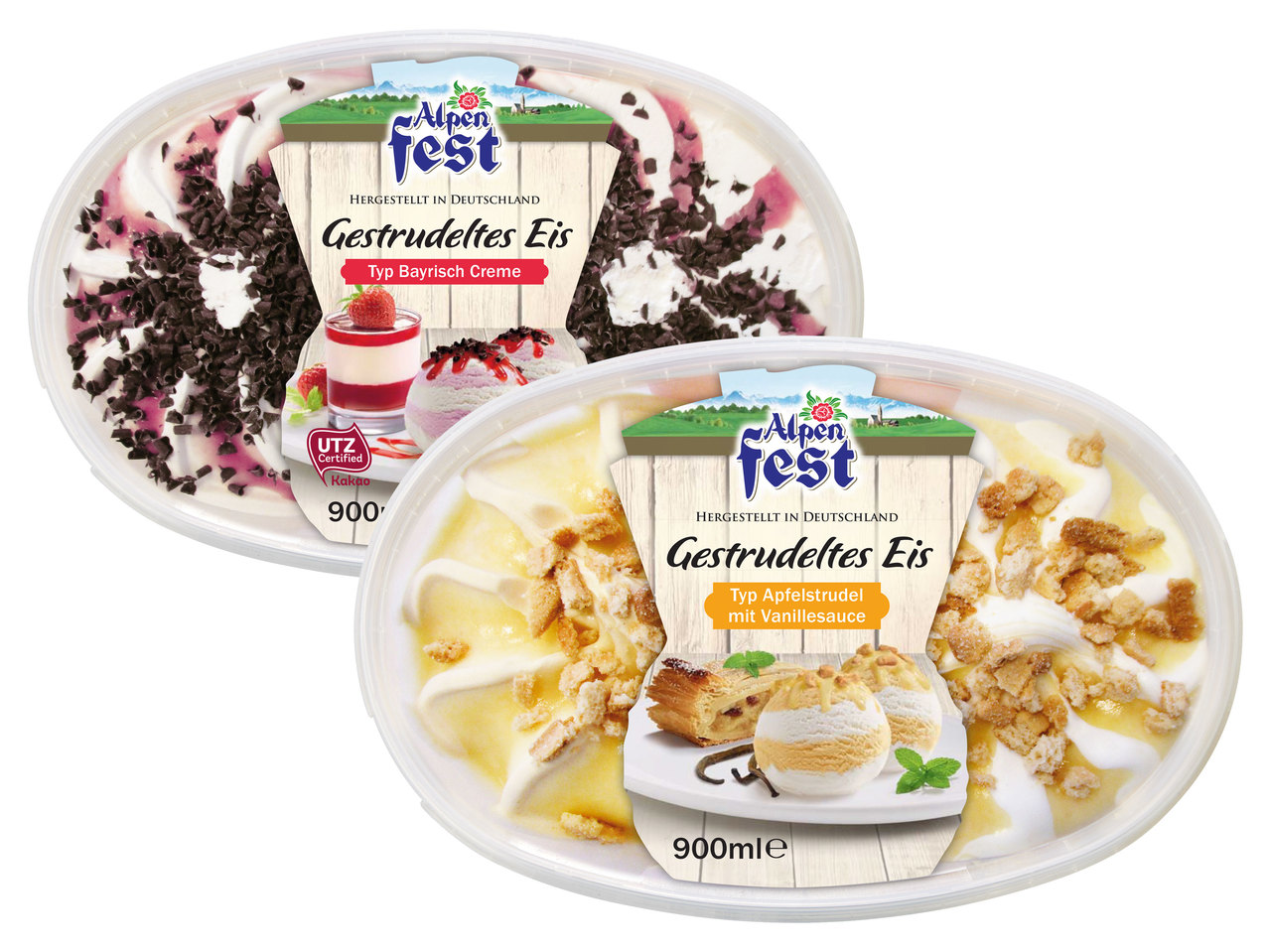 ALPENFEST Gestrudeltes Eis
