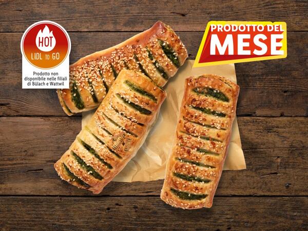 Strudel di spinaci
