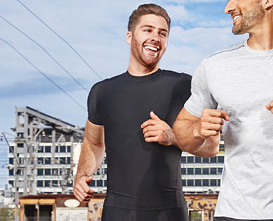 Mens Compression Shorts or Short Sleeve Tops