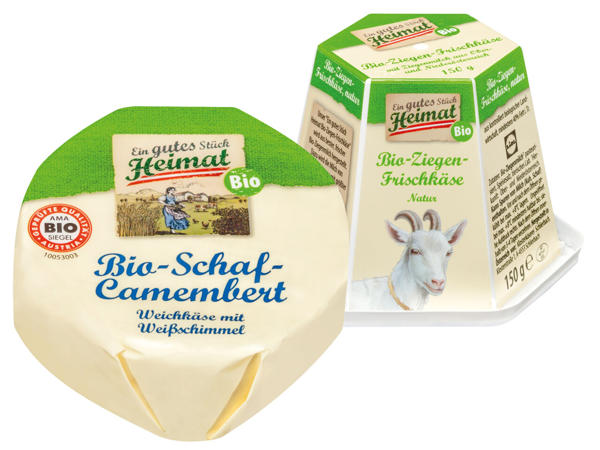 EIN GUTES STÜCK HEIMAT Bio-Schaf- oder Ziegenkäsespezialität