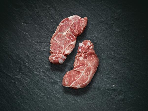 Côtelettes d'échine de porc, pack de 2