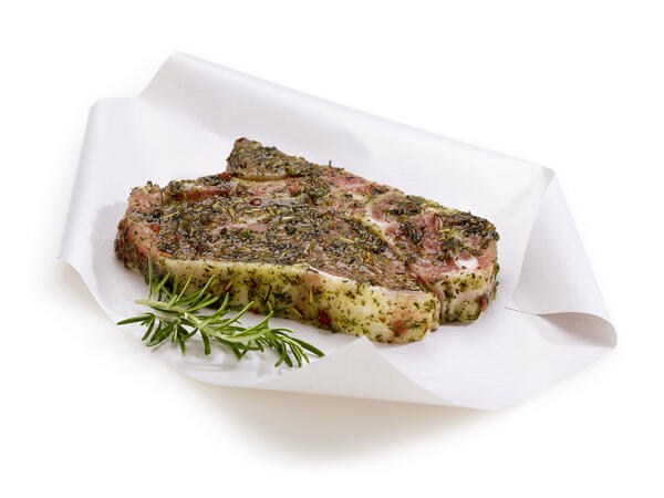 Côte de veau marinée