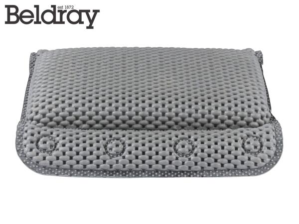 Beldray Antibacterial Bath Pillow - Grey