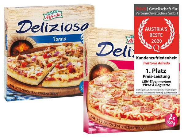 Steinofenpizza Thunfisch/Schinken