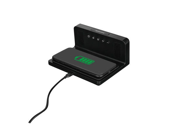 Digital Alarm Clock with Qi Charging Station