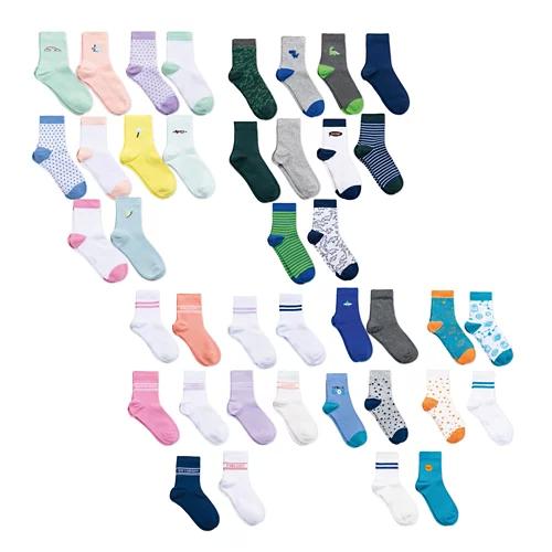 LILY & DAN Chaussettes pour enfants, 10 paires
