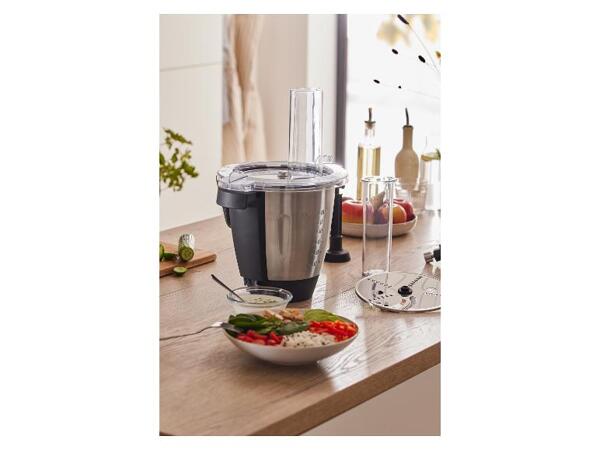 SILVERCREST(R) KITCHEN TOOLS Monsieur Cuisine Smart White SKMS 1200 C1 s nástavcem na strouhání a řezání SFMC 4 B2