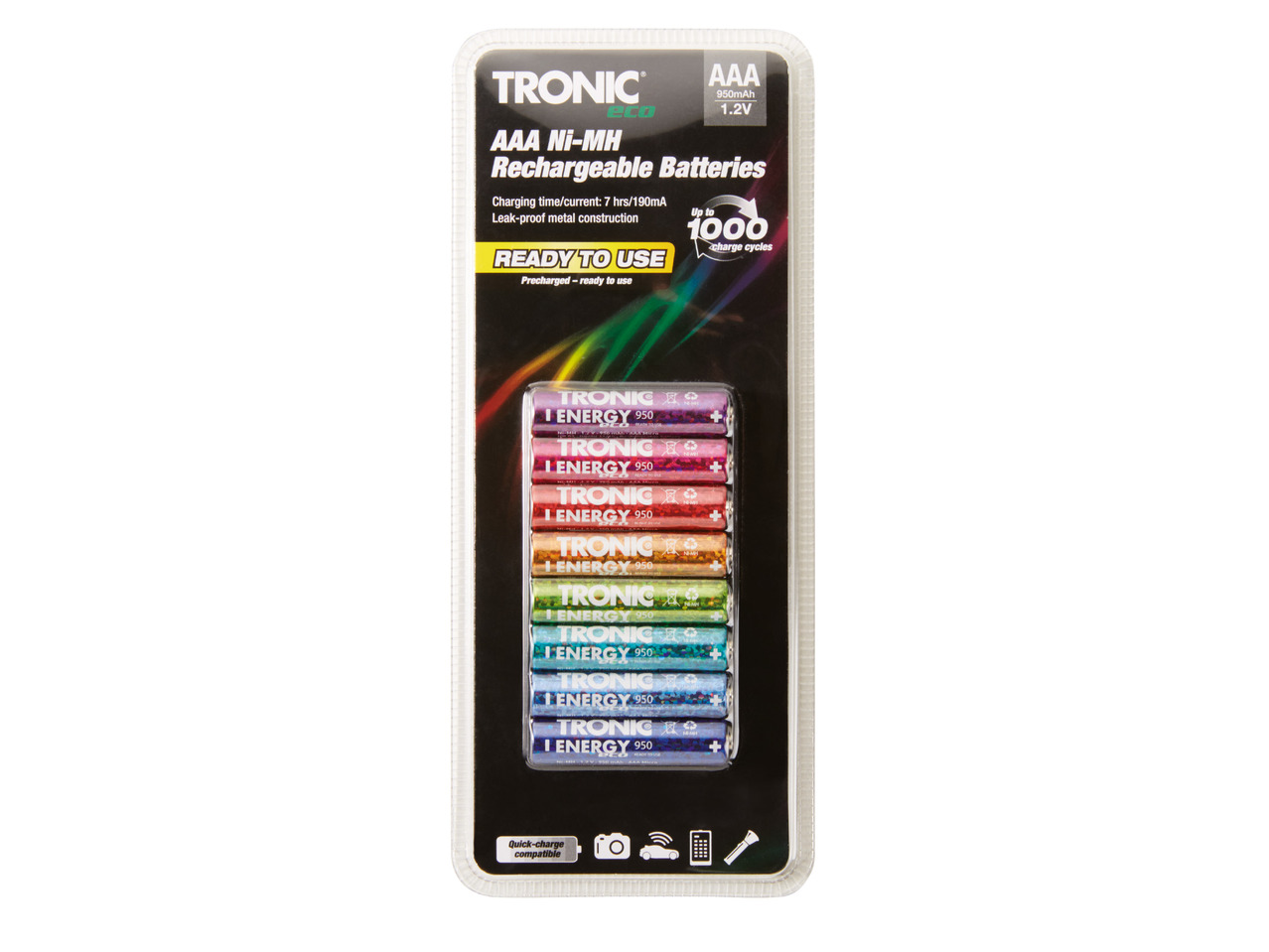 TRONIC(R) Genopladelige batterier