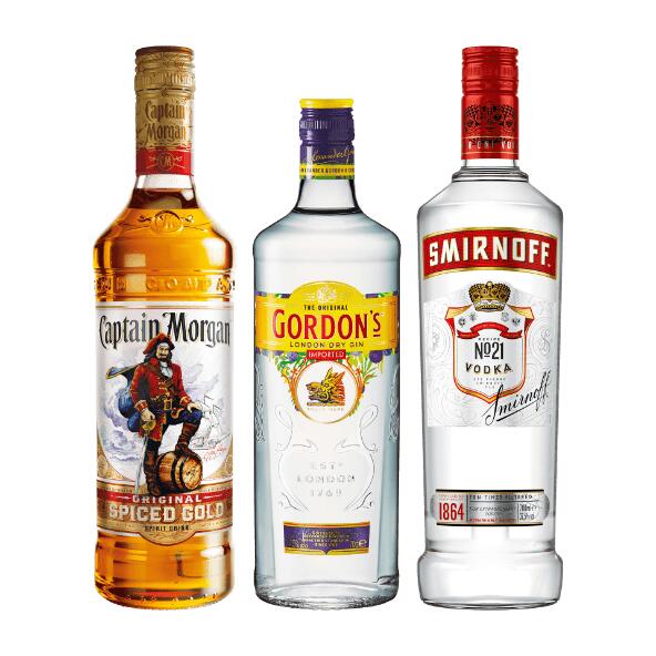 Vodka, gin eller rom