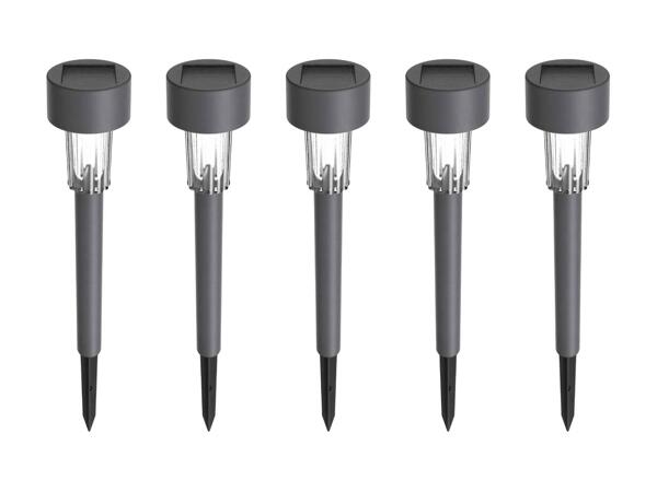 LIVARNO HOME(R) LED-solcellelampe 5-pak