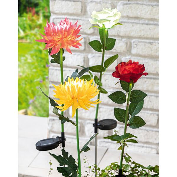 LED-Solar-Gartenblume