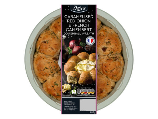 Deluxe Caramelised Red Onion & French Camembert Doughball Wreath