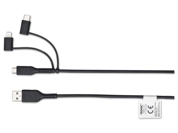 Lade- und Datenkabel 3-in-1