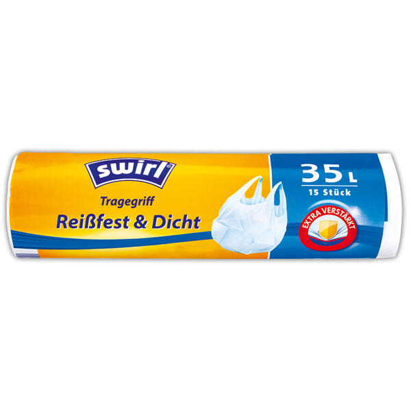 Müllbeutel mit Tragegriff