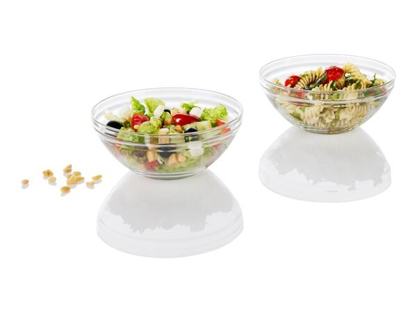 Livarno Home Large Glass Serving Bowl Set - 2 Pack