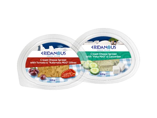 Greek-style spreadable preparations