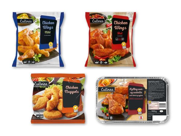 Kyllingevinger, -nuggets eller -over- og -underlår