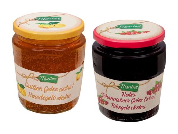 Gelée de coing/​de groseille rouge