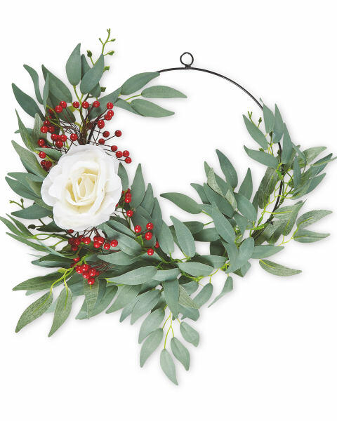 Circle Christmas Faux Foliage Wreath