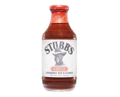Stubb's Texan BBQ Sauces 510g - Spicy or Smokey Mesquite