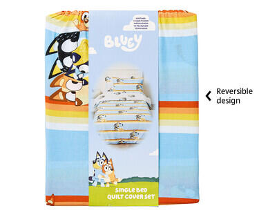 Children's Bluey Quilt Cover Set or Sheet Set – Single Size