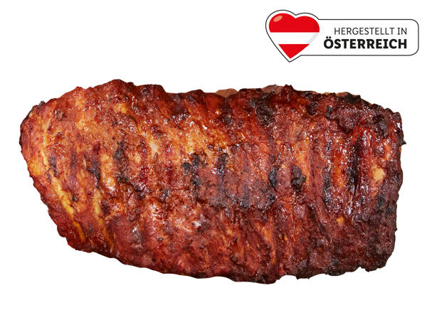 Frische BBQ Ribs mariniert