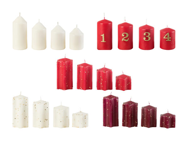 Bougies de tailles différentes