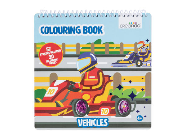 Crelando Colouring Book With Sequins