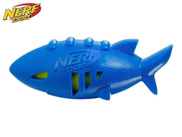Nerf Dog Super Soaker Squeak Shark Dog Toy