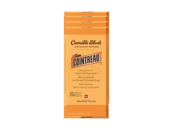 Tablette de chocolat Camille Bloch Cointreau