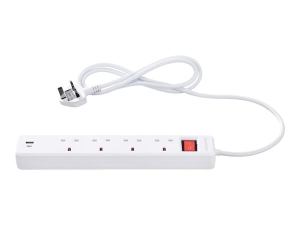 Silvercrest 4-Socket Extension Lead