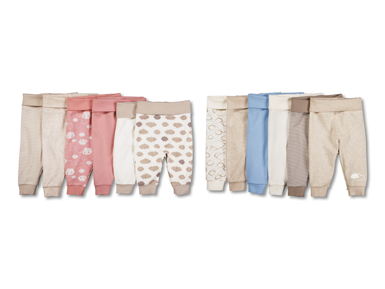 Pantalons molletonnés pour bébé, lot de 21