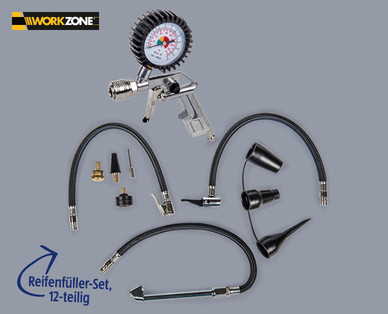 WORKZONE Zubehör-Set für Kompressor 6 l
