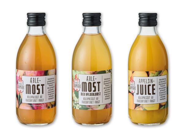 Æblemost eller appelsinjuice