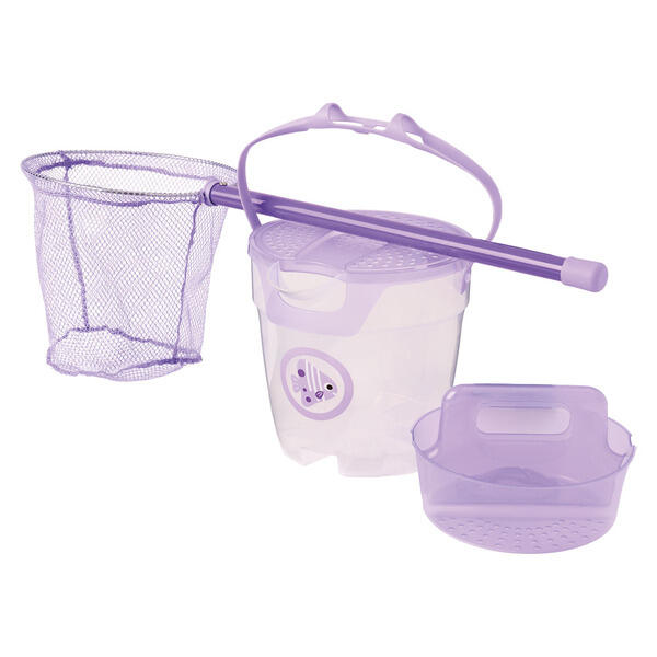 Adventuridge Fishing Bucket with Net - Purple