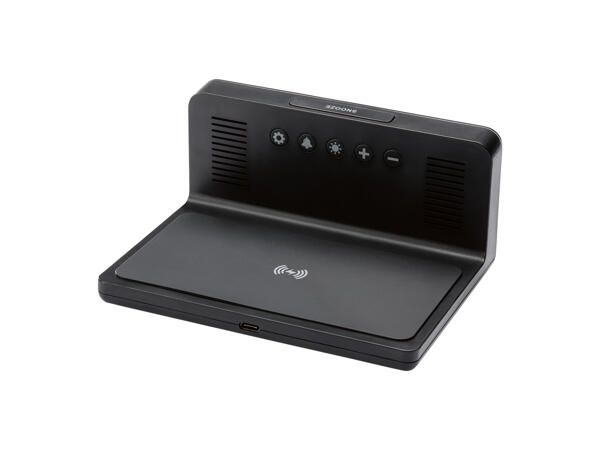 Digital Alarm Clock with Qi Charging Station
